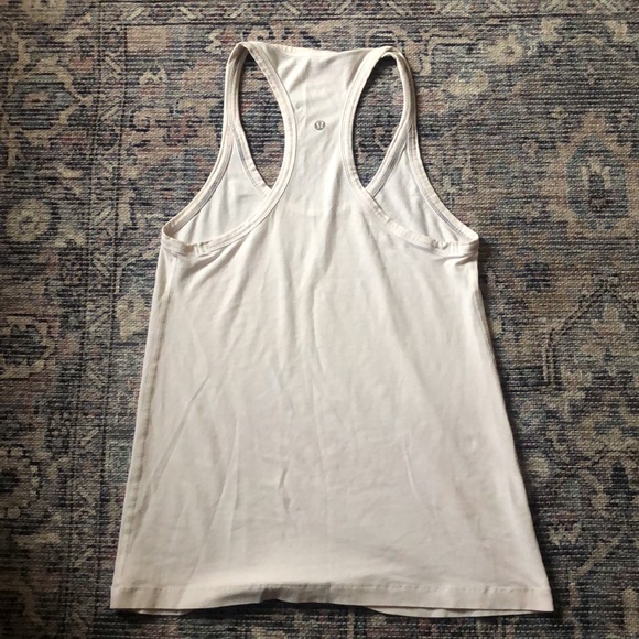 Lululemon Racer Back White Tank Top (small) - Picture 2 of 3